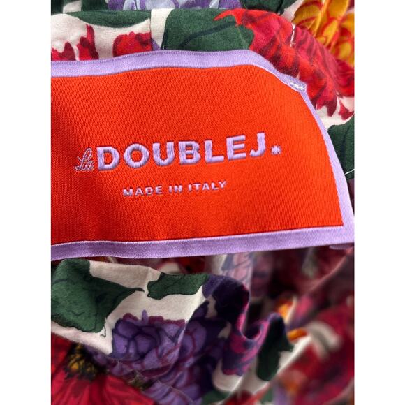 B51 La DoubleJ Short and Sassy Floral Midi Dress XS Romantic Cottage Garden - Picture 10 of 12